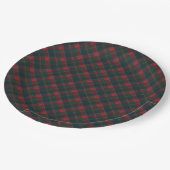 Assiettes En Carton Quebec  Provincial Tartan  (Angle)