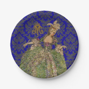 Assiettes En Carton Queen Marie Antoinette COULEUR & TAILLE OPTIONS -