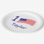 Assiettes En Carton Quel âge USA Drapeau Anniversaire (Angle)