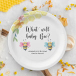 Assiettes En Carton Quel bébé sera<br><div class="desc">Ce que le sexe des abeilles de bébé révélera la fête. Famille Invitation et amis pour célébrer l'arrivée prochaine de votre bébé avec cette aquarelle bee fleurie thème baby shower genre révéler la fête! Personnalisez avec vos informations. Éléments correspondants disponibles.</div>