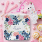 Assiettes En Carton Quelque chose de bleu avant de faire douche nuptia (Fête)