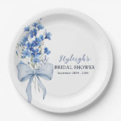 Assiettes En Carton Quelque chose de bleu avant de faire Fête des mari (Devant)