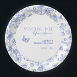 Assiettes En Carton Quelque chose de bleu avant de faire Fête des mari<br><div class="desc">Levez votre douche nuptiale "Quelque chose de bleu" avec ces assiettes exquises, avec une illustration délicate de toile florale et une typographie intemporelle. Un équilibre parfait entre raffinement et charme, ces assiettes apportent une touche raffinée à votre événement tout en s'harmonisant avec un thème classique d'inspiration française ou de jardin-party....</div>