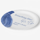 Assiettes En Carton Quelque chose de bleu avant de porter Fête des mar (Angle)