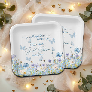 Assiettes En Carton Quelque chose de bleu avant les 'oui' : Shower Flo