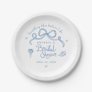 Assiettes En Carton Quelque chose de bleu avant que je fasse une fête