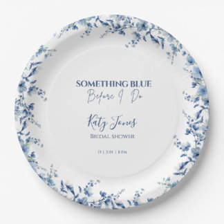 Assiettes En Carton Quelque chose de bleu avant que je ne fasse la Bab