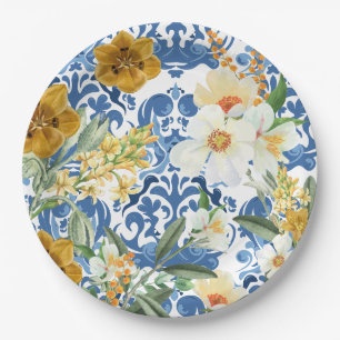Assiettes En Carton Quelque chose de bleu Bleu marine Bienvenue à la B