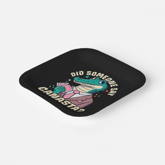 Assiettes En Carton Quelqu'Un A Dit Canasta (Angulaire)