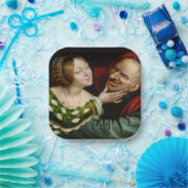 Assiettes En Carton Quentin Matsys - Amateurs jumelés (Fête)