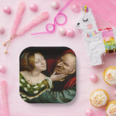 Assiettes En Carton Quentin Matsys - Amateurs jumelés (Fête)