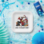 Assiettes En Carton Qui est le méchant (Fête)