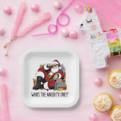 Assiettes En Carton Qui est le méchant (Fête)