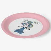 Assiettes En Carton Quilling, fleurs dans le vase (Angle)