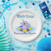 Assiettes En Carton Quoi qu'il flotte votre éléphant heureux (Fête)