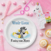 Assiettes En Carton Quoi qu'il flotte votre Zebra 3 (Fête)