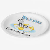 Assiettes En Carton Quoi qu'il flotte votre Zebra 4 (Angle)