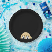 Assiettes En Carton Quote de base graphique Peekaboo (Fête)