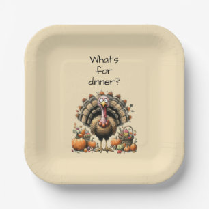 Assiettes En Carton Qu'y a-t-il pour le dîner ? L'action de grâces tur