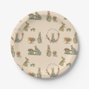 Assiettes En Carton Rabbit Peter fête d'automne Plaques papier