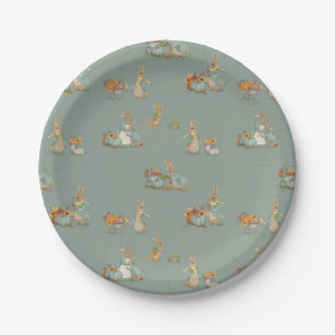 Assiettes En Carton Rabbit Peter fête d'automne Plaques papier