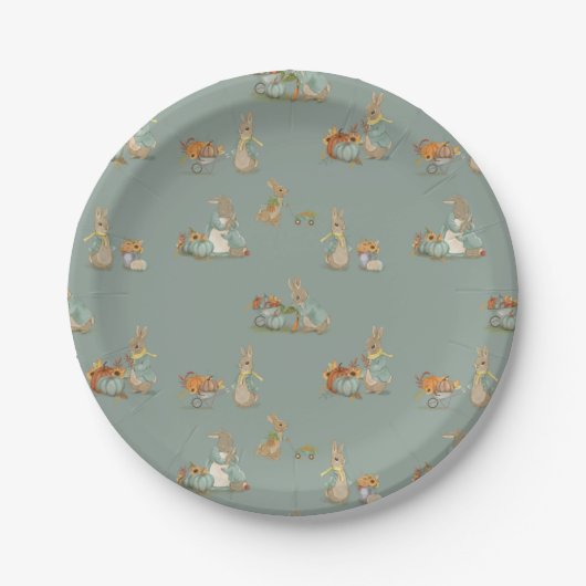 Assiettes En Carton Rabbit Peter fête d'automne Plaques papier (Devant)