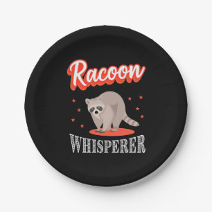 Assiettes En Carton Raccoon Lover Raccoon Whisperer