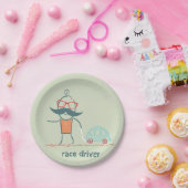 Assiettes En Carton Race Car (Fête)