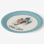 Assiettes En Carton Racehores Derby Party (Angle)