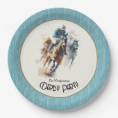 Assiettes En Carton Racehores Derby Party (Devant)
