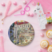 Assiettes En Carton Rafraîchir dans un déli chaud (Fête)