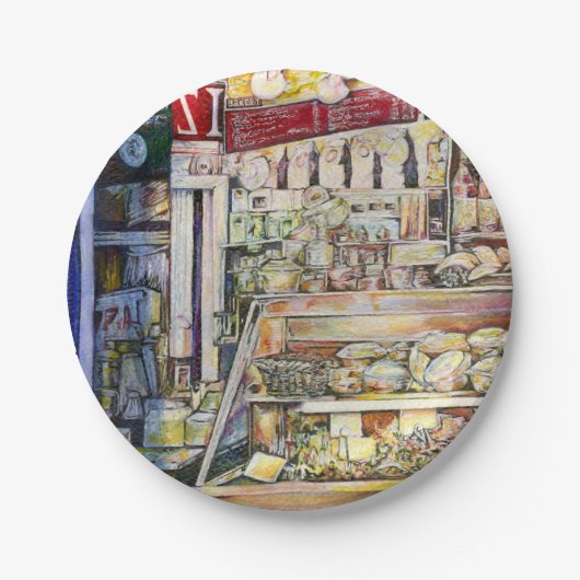 Assiettes En Carton Rafraîchir dans un déli chaud (Devant)