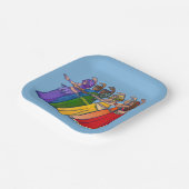 Assiettes En Carton Rainbow Belly Dancer Art Belly Dance Troupe (Angulaire)