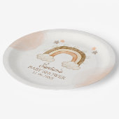 Assiettes En Carton Rainbow Boho Baby Shower Gender Neutral (Angle)