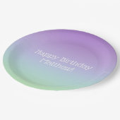 Assiettes En Carton Rainbow Boy fête d'anniversaire (Angle)