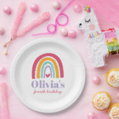 Assiettes En Carton Rainbow Bright Birday Party (Fête)