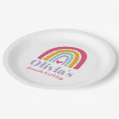 Assiettes En Carton Rainbow Bright Birday Party (Angle)