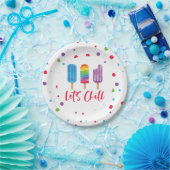 Assiettes En Carton Rainbow Ice Pop Chill Summer Anniversaire (Fête)