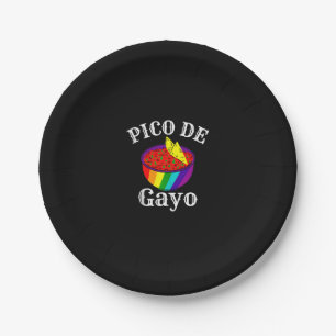 Assiettes En Carton Rainbow LGBTQ Pico De Gayo Gay pride Drapeau Salsa