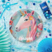 Assiettes En Carton Rainbow Pastel Dream Unicorn (Fête)