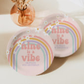Assiettes En Carton Rainbow Pastel Nine est un Vibe 9e anniversaire