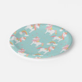 Assiettes En Carton Rainbow Pony (Angle)