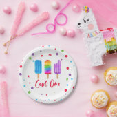 Assiettes En Carton Rainbow Pop Cool un 1er anniversaire (Fête)