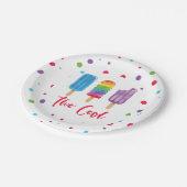 Assiettes En Carton Rainbow Pop Deux Cool 2e anniversaire (Angle)