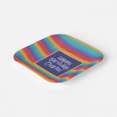 Assiettes En Carton Rainbow Pop It Fidget Toy Motif Personnalisé (Angulaire)