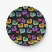 Assiettes En Carton Rainbow Snacks (Devant)