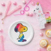 Assiettes En Carton Rainbow Snoopy (Fête)