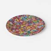 Assiettes En Carton Rainbow sprinkles (Angle)