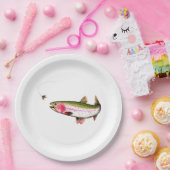 Assiettes En Carton Rainbow Trout Fly (Fête)