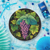 Assiettes En Carton Raisins (Fête)